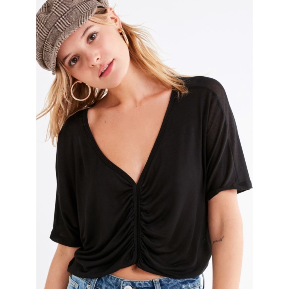 Urban Outfitters Black Cropped Top